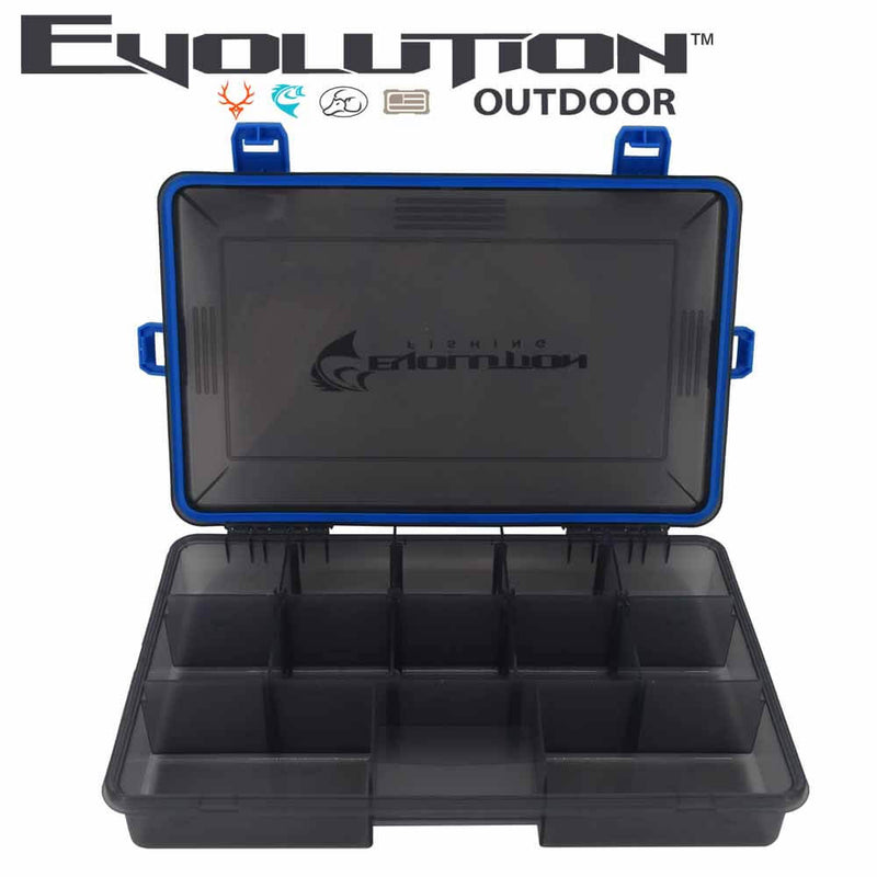 Evolution Outdoor 3600 4-Latch Blue Waterproof Tackle Tray – Capt