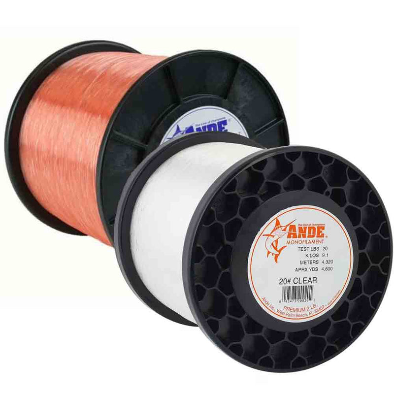 Ande Monofilament Leader - Pink 40 lbs