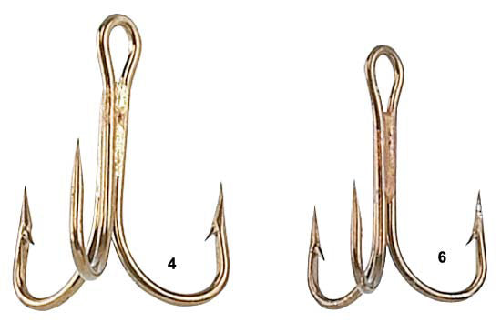Mustad Hooks 4X Strong Treble Hook Ringed Bronze Size 4 25 Per Pk  #3592BR-pc24 (3599C-BR-4-25), Hooks -  Canada