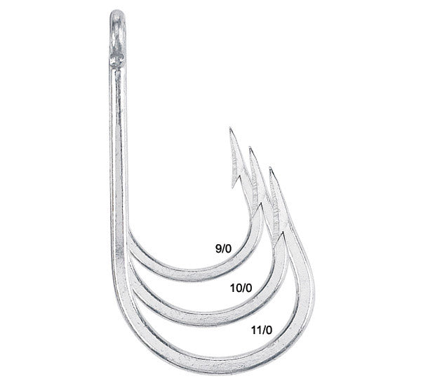 Mustad 31022-DT Bent Shank Open Ring Eel Teaser Hooks Size 9/0