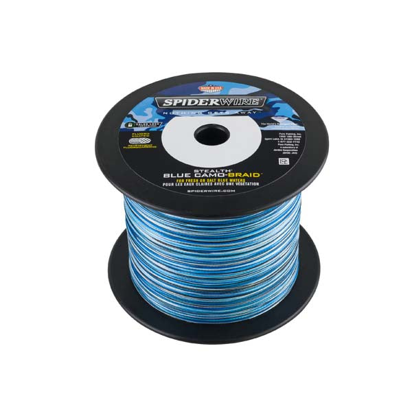 Spiderwire Stealth Blue Camo Braid , 10lb - 200yd