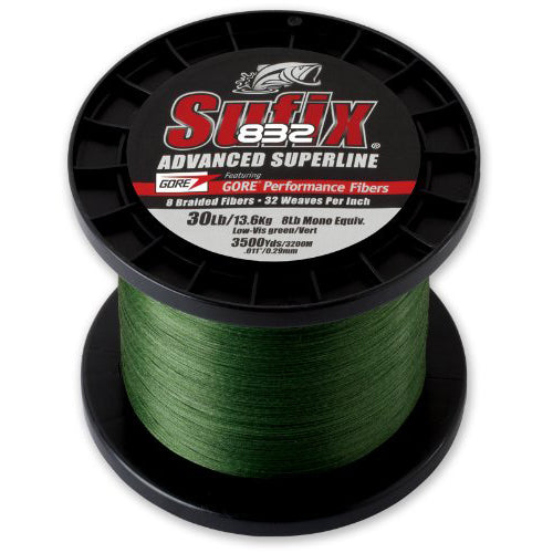 Sufix - 832 Advanced Superline 50lb / 150 Yards / Low Vis Green
