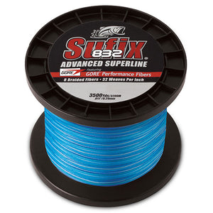 Sufix 832 Advanced Superline Braid Blue Coastal Camo 3500YDS