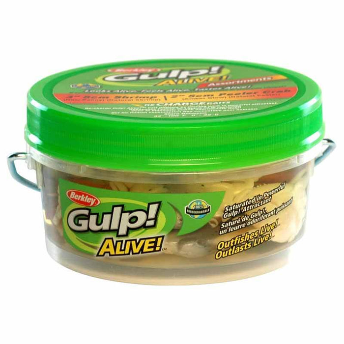 Berkley Gulp Alive Shrimp and Peeler Crab Pint Lure