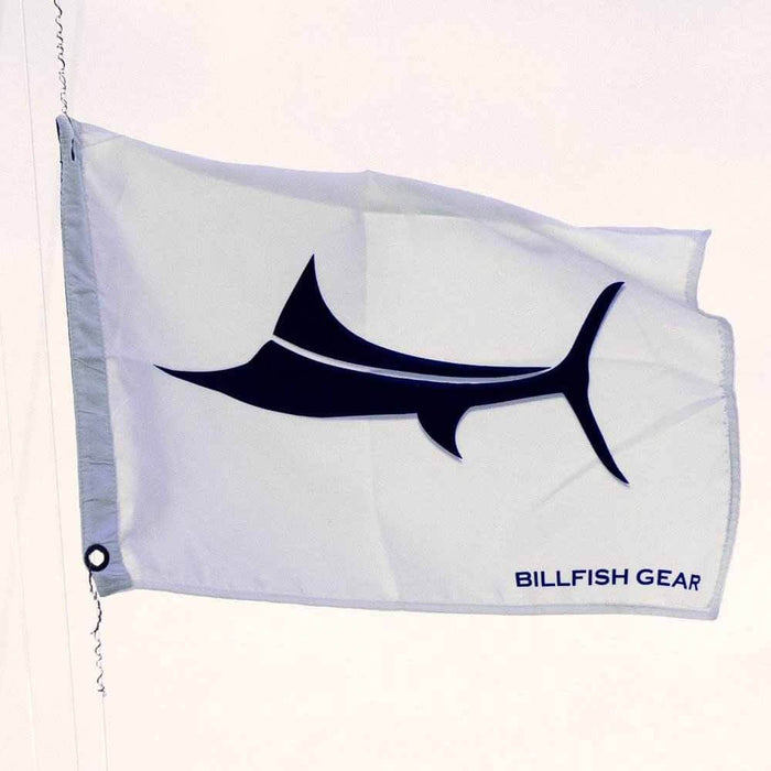 Billfish Gear Blue Marlin Flags White 1Pk