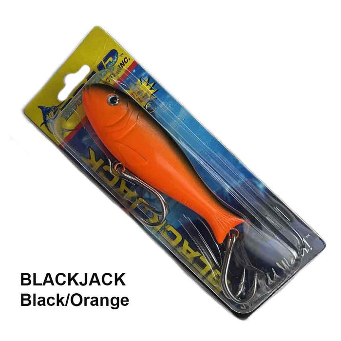 Braid 4” Black/Orange Blackjack Lure