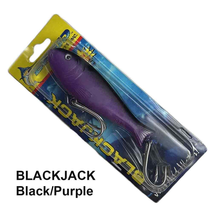 Braid 4” Black/Purple Blackjack Lure