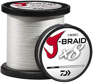 Daiwa J-Braid X8 330YDS White Braided Line