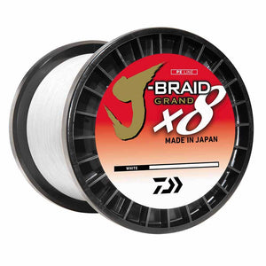 Daiwa J-Braid Grand X8 White 300Yd Braided Line