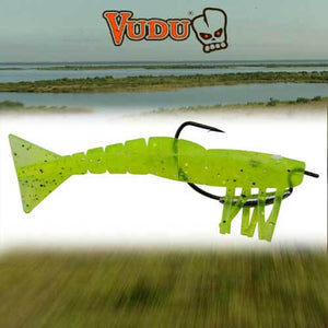 Egret Baits Vudu Weedless Shrimp 3.5" 2PK