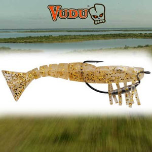 Egret Baits Vudu Weedless Shrimp 3.5" 2PK