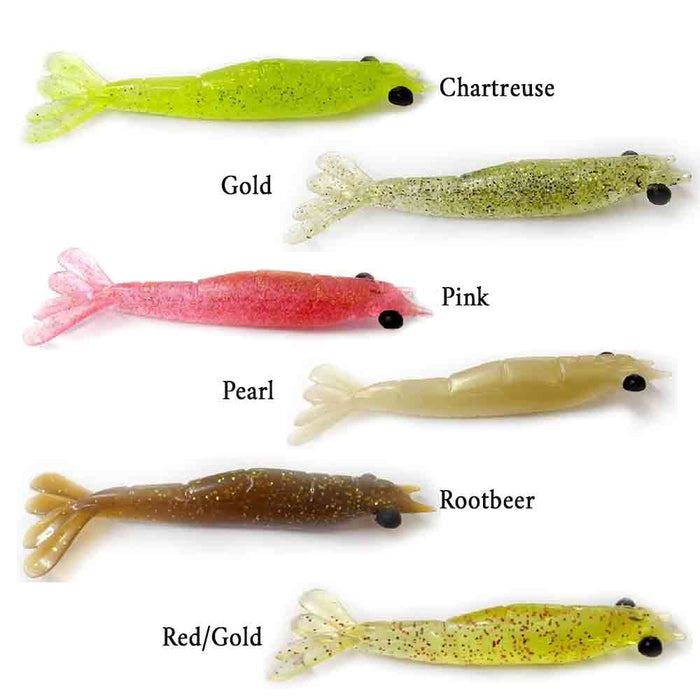 Monster 3X Ultrasoft  Shrimp 3 3/4In 3Pk