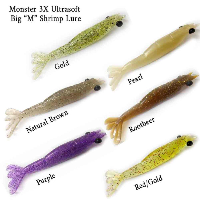 Monster 3X Big Move Shrimp  5 1/2IN 2Pk