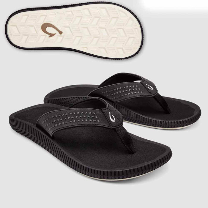 Olukai Ulele Black Sandal