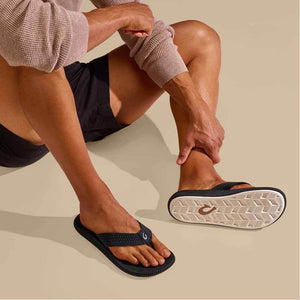 Olukai Ulele Black Sandal