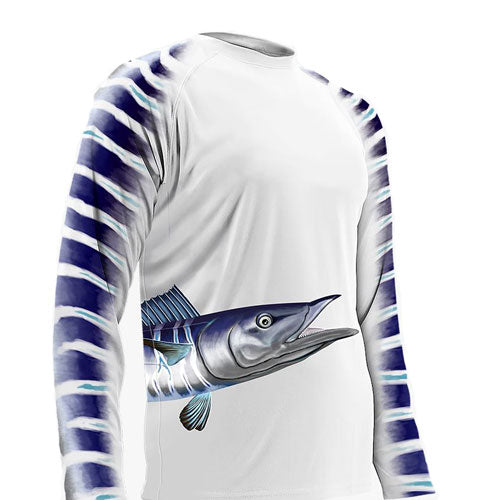 Youth L/S Wahoo Wrap Around Performance Shirt