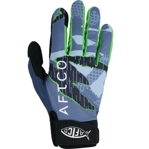 Aftco Blue Camo Jigpro Gloves