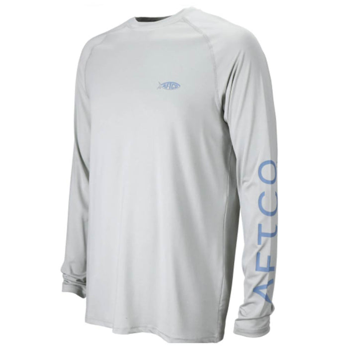 Aftco Silver Heather Samurai 2 L/S Performance Shirt