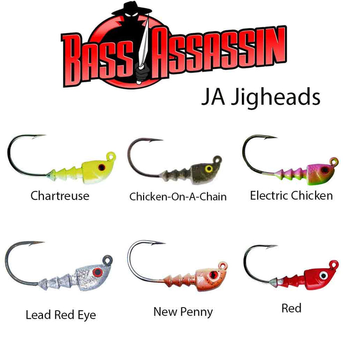 Bass Assassin 1/16OZ JA Jighead 4Pk