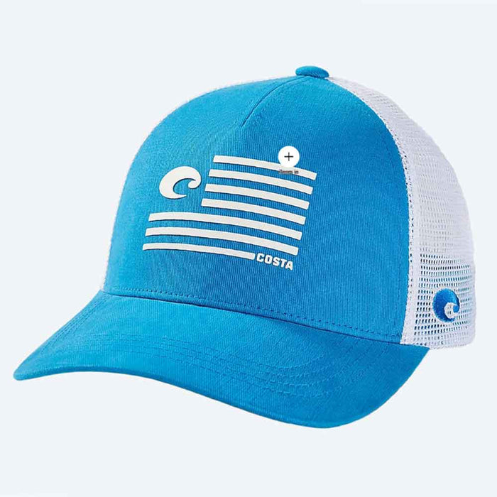 Costa Pride Logo Twill Trucker Hat Costa Blue