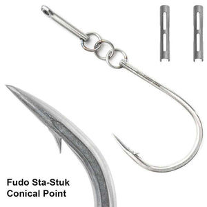 Fudo Southern Tuna Ringed Eye Hooks 8/0 (2 Pack)