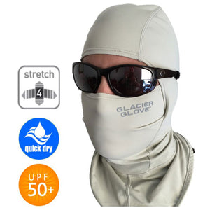 Glacier Sun Hood/Mask Grey