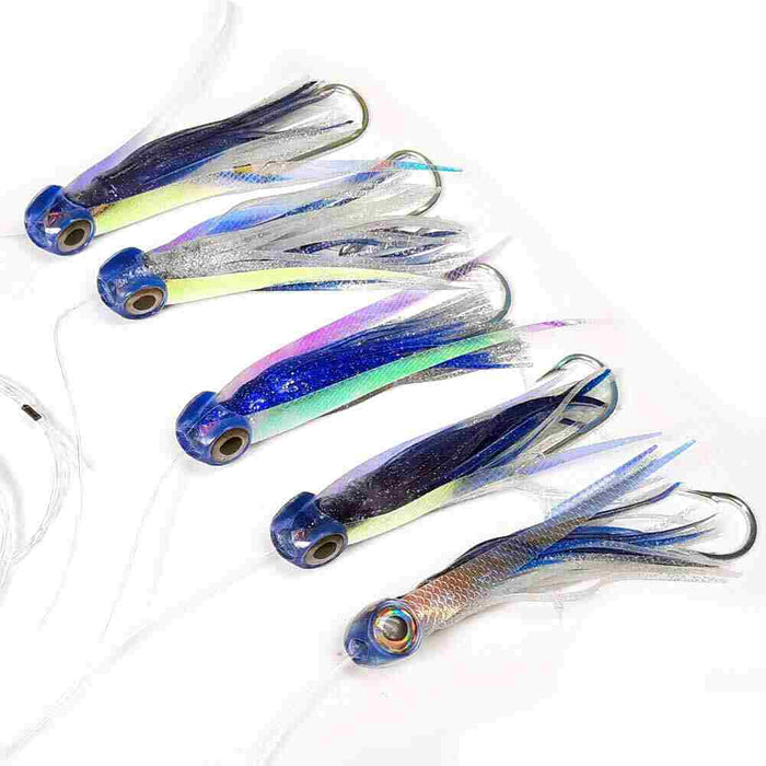 Large Blue Islamorada Flyer 5PK Rigged Lure Kit