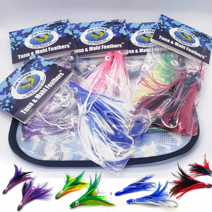 Jaw Lures Tuna & Mahi Feathers Combo