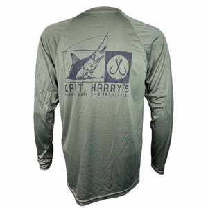 Capt. Harry's Army Double Hook L/S UPF50 Performance Shirt