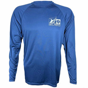 Capt. Harry's Navy Double Hook L/S UPF50 Performance Shirt