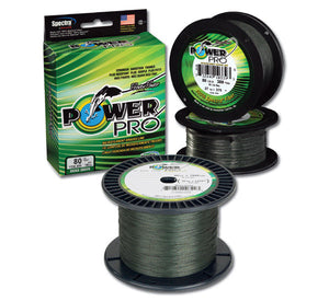 Power Pro 1500yd Green Moss Spectra Braided Line