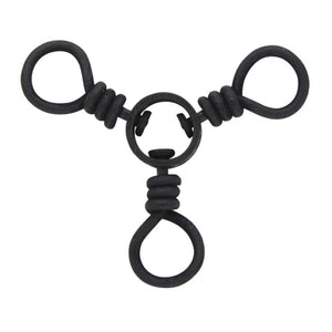 Black 3-Way Swivels 12PK