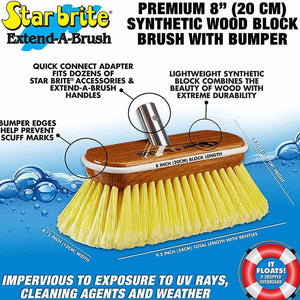 Starbrite Premium Synthetic Wood 8" Brush Head