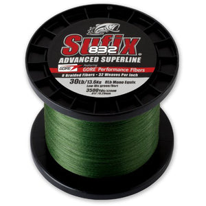 Sufix 832 Advanced Superline Braid Lo-Vis Green 3500YDS