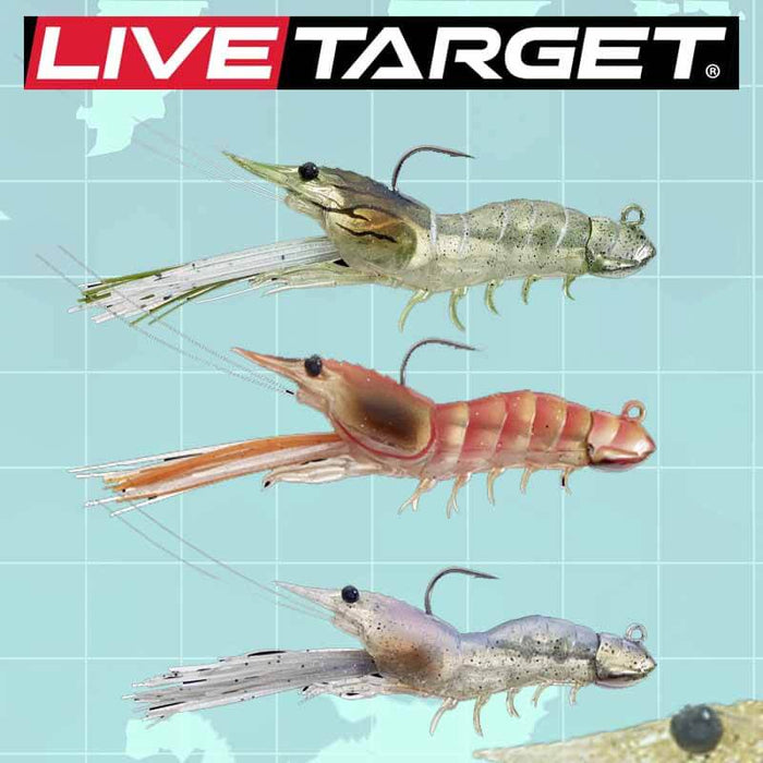Soft bait Live Target Fleeing Shrimp Plastic Jig - Leurre de la pêche