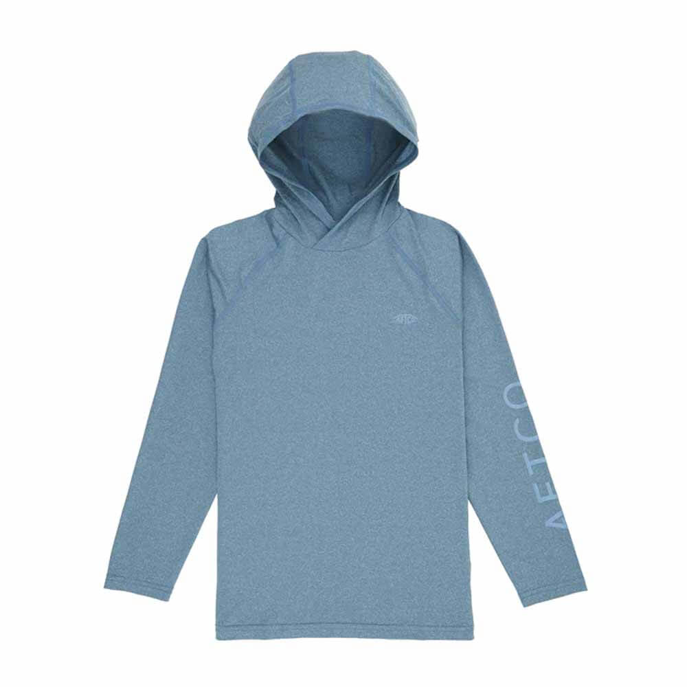 Aftco Space Blue Heather Samurai 2 Hooded Youth Performance Shirt – Capt.  Harry's Fishing Supply