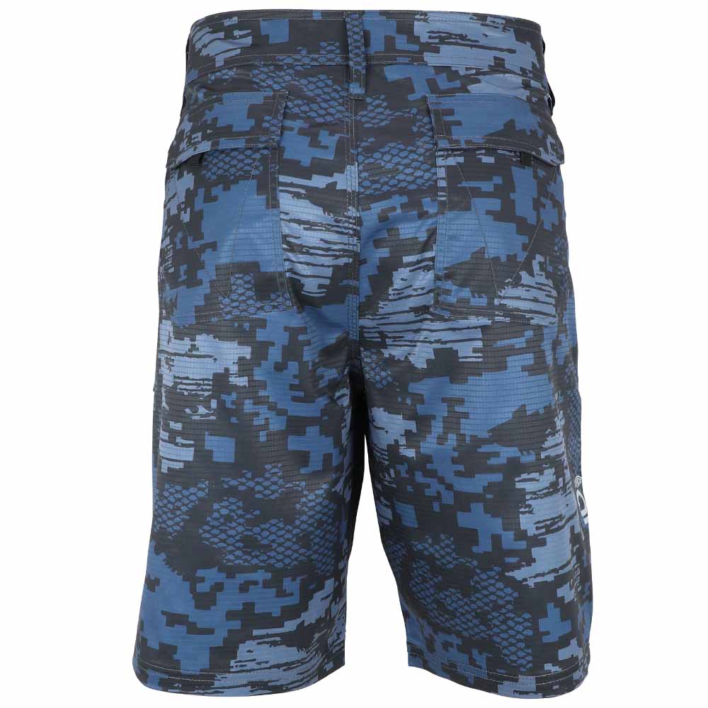AFTCO Tactical Blue Camo Fishing Shorts 40