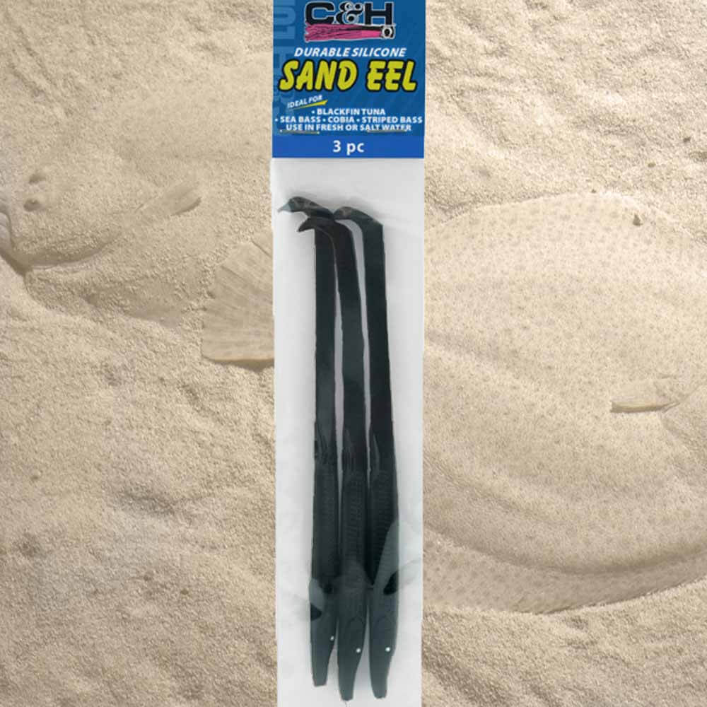 C&H Sand Eel Lures 6.75 3pc Black