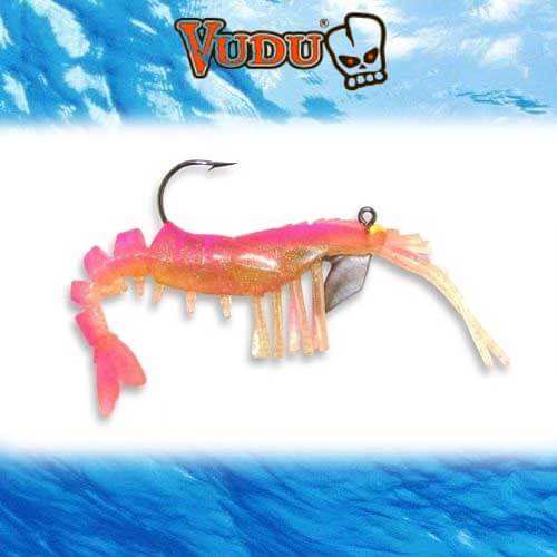 Egret Baits Vudu Shrimp 3.25 Blue Moon EVS35-14-50 Soft Fishing Lure ~