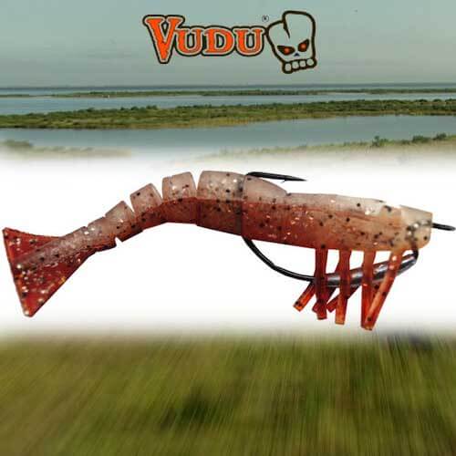 Egret Baits Vudu E-VS35-14-48 Shrimp, 3.25 In. 1/4 Oz. (2 Pack) 