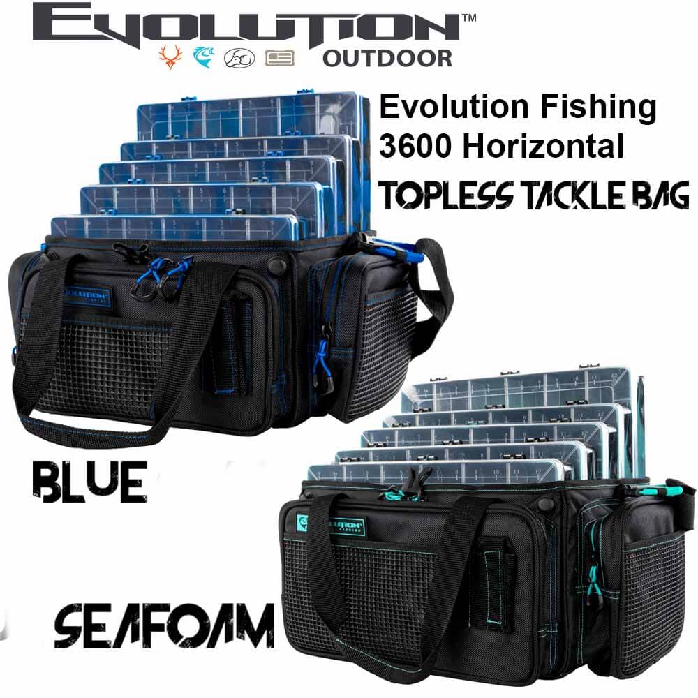 Evolution Outdoor Drift Series Topless Vertical 3600 Tackle Bag, Green