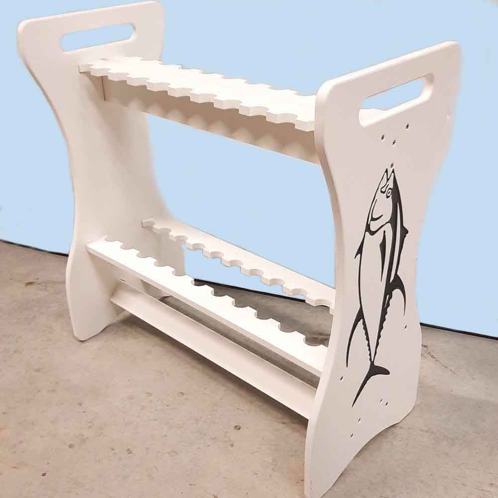 Fishing Pole Holder, Reinforced Fishing Rod Pole Ground Holder Stand Support, Men's, Size: White 31cm, Style 1