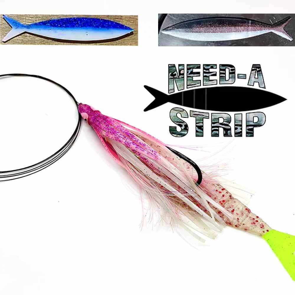 Artificial Bait Strips for Wahoo and Tuna