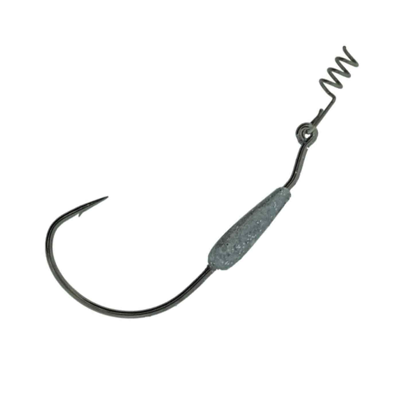3pcs Fishing Weighted EWG Hooks Inline Worm Hooks Bass Swimbait