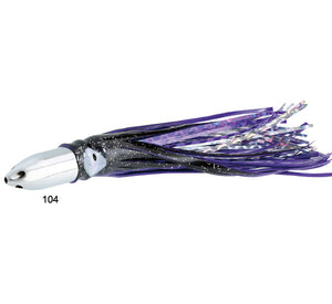 Fish WOW! 6 Fishing Tuna Feather Rig Trolling Bullet Jet Head  Lure - Black Purple : Sports & Outdoors