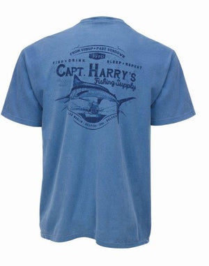 Costa Light Blue Woodcut Costa S/S Shirt - Capt. Harry's – Capt. Harry's  Fishing Supply