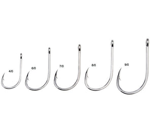 Gamakatsu Octopus Hooks Straight Eye 4X Strong Inline Point - Size 8/0 Pack  of 6