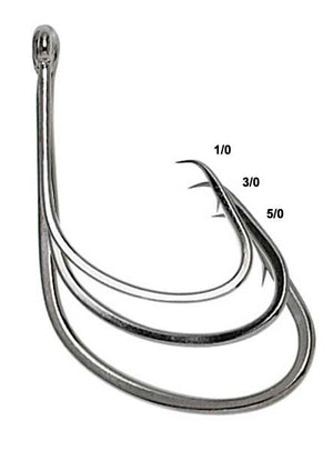 Eagle Claw Trokar Lancet Circle Non-Offset Fishing Hook, Black