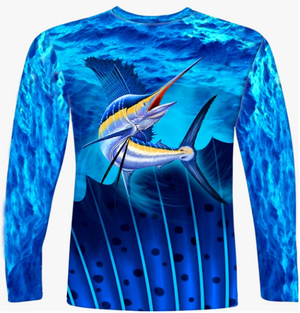 Youth L/S Sailfish All Over Performance Shirt UPF50 – Capt