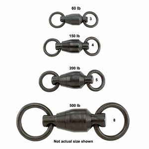 Fishing Swivels Ball Bearing Swivels Saltwater Swivels Fishing Tackles with  High Strength Solid Welded Rings Fishing Swivels Snaps 42lbs-705lbs
